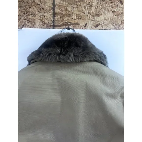 Vintage '80's Men's Browning Goose Down Coat Faux Fur Collar w/Hood Size 40 - Picture 4 of 16
